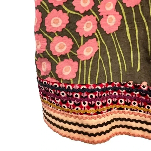 Free People Pretty Young Thing Patchwork Shift Lined Dress Size 4 - Picture 5 of 8